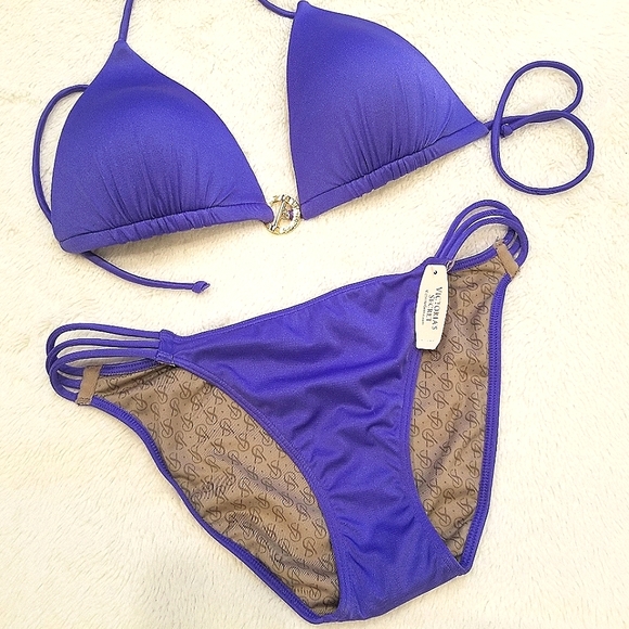 Victoria's Secret Vintage Strappy Push-up Bikini Swim 2 Piece Set NWT - Picture 11 of 15